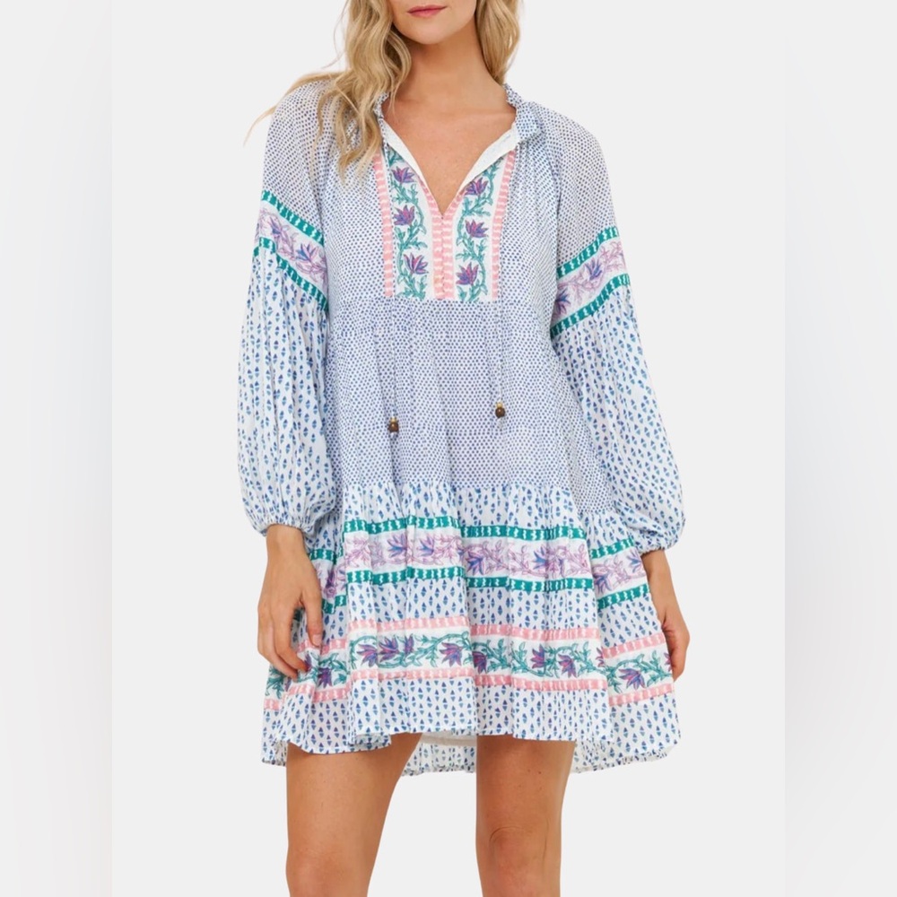 Oliphant Multicolor Floral Mini Dress